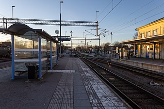 Stationens bangård