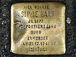 Stolperstein für Sophie Haas (Kaiser-Joseph-Straße 278)