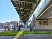 Onderzijde fietsbrug (mei 2023)