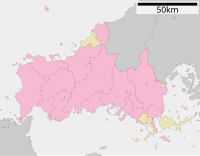 梅光学院大学の位置（山口県内）