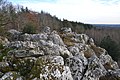 Felsformation Butte de Frochet bei Bussière-Boffy