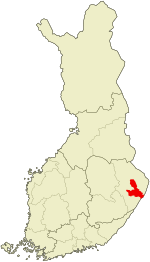 Location o Joensuu in Finland