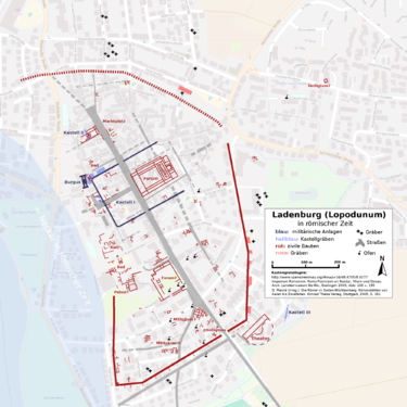 Map of Lopodunum