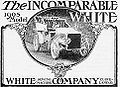 Reklama na parní automobil firmy White (1905)