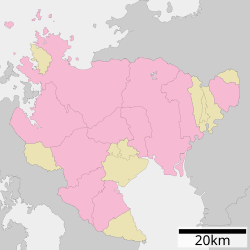 蓮池町の位置（佐賀県内）