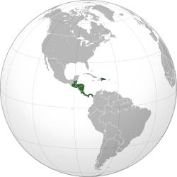 中米統合機構の位置