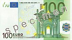 100 euro note of the 2002-2019 series (Obverse)