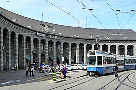 Bahnhof Enge tram stop at Tessinerplatz