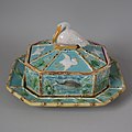 Sardine dish, coloured glazes, c. 1875, spectacularly naturalistic