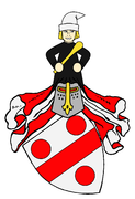 Ursprungswappen der Grafen Kolb von Wartenberg, eingegangen in das Wappen der Grafen von Erbach-Wartenberg-Roth