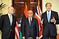 Image 6UK Foreign Secretary William Hague with Libyan Prime Minister Ali Zeidan and US Secretary of State John Kerry, November 2013 (from Libya)