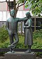 Man and Woman, 1971, bronze, Tórshavn, Niels Finsens gøta (town centre).