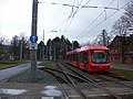 Haltestelle Altchemnitz, City-Bahn nach Stollberg (2016)