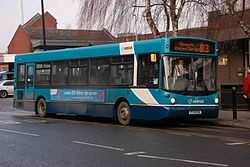 Arriva Dart / Alexander on Burton on Trent - Tamworth route 813. This bus was new to the West Riding / Yorkshire Buses group.