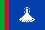 Lesotho 1966–1987 (om flaggan)