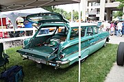 1958 Chevrolet Brookwood geteilt geöffnet Heckklappe