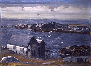 Mågerne ved Monhegan, Maine, 1911 The Gulls, Monhegan