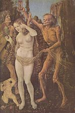 Hans Baldung (vers 1484-1545), La Femme et la Mort, vers 1510.
