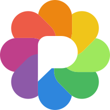 Pixelfed logo multicolor (June 2018).svg