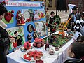 Goychay (city), 2011 year. One of the prepared stands at the Pomegranate Festival.