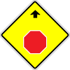 Stop sign ahead