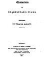 Characters of Shakespear's Plays (1817)