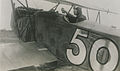 Col. William Barker VC in a captured German plane (1919)