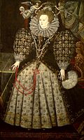 The portrait of Elizabeth I in the hall of Jesus College