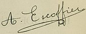 signature d'Auguste Escoffier