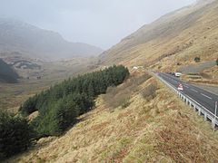 Glen Croe, Old and new roads