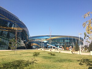 Die Almaty Arena im Oktober 2017