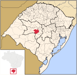 Lokasi di Rio Grande do Sul, Brasil