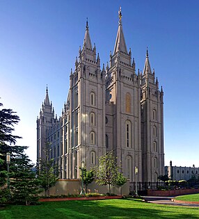 Templo de Salt Lake em Salt Lake City, Utah (1893)