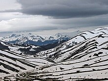 Le massif de la Bistra enneigé