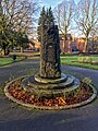 * Nomination: Brocklehurst memorial, Victoria Park, Macclesfield --Mike Peel 08:05, 27 October 2024 (UTC) * Review There is something strange going on around the tree branches in the sky, probably due to CA removal. --Benjism89 18:06, 3 November 2024 (UTC) Thanks for the review. I forgot to turn on CA correction, now done, how does that look? Thanks. Mike Peel 20:48, 4 November 2024 (UTC)