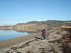 View of Øysand in northern Melhus