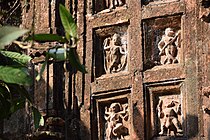 Terracotta relief in Shyama Sundara temple