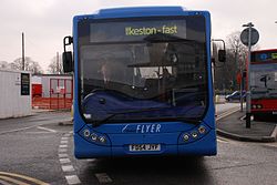 Trentbarton Ilkeston Flyer livery on Optare Tempo.