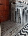 Marble dado and thuluth inscription along the lower walls of the mausoleum