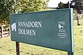 Sign at Annadorn Dolmen, October 2009