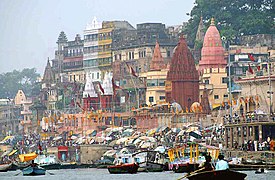 Varanasi vista do Rio Ganges.