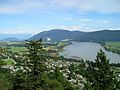 View of the Fraser River, seen from the abbey