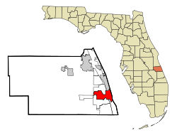 Location in Indian River County and the state of Florida