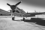 シャークマウスを描いたフライング・タイガースのP-40