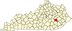 State map highlighting Owsley County