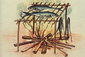 Equipment for curing fish used by the North Carolina Algonquins.