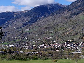 A general view of Aime-la-Plagne