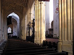 One of the aisles of Bath Abbey, Bath