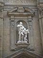Statua nella facciata della chiesa dei Santi Michele e Gaetano a Firenze