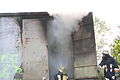 Fire fighters of the VFD Nittenau (Bavaria, Germany) training